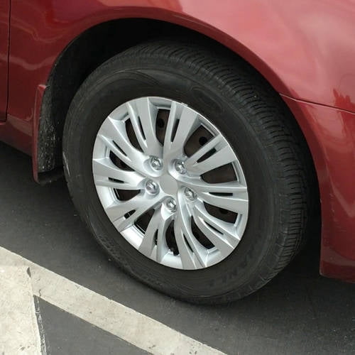 BDK 2012, 2013 Toyota Camry Style Hubcaps Wheel Cover, 16" Silver Replica Cover, 4 Pieces, ABS Plastic