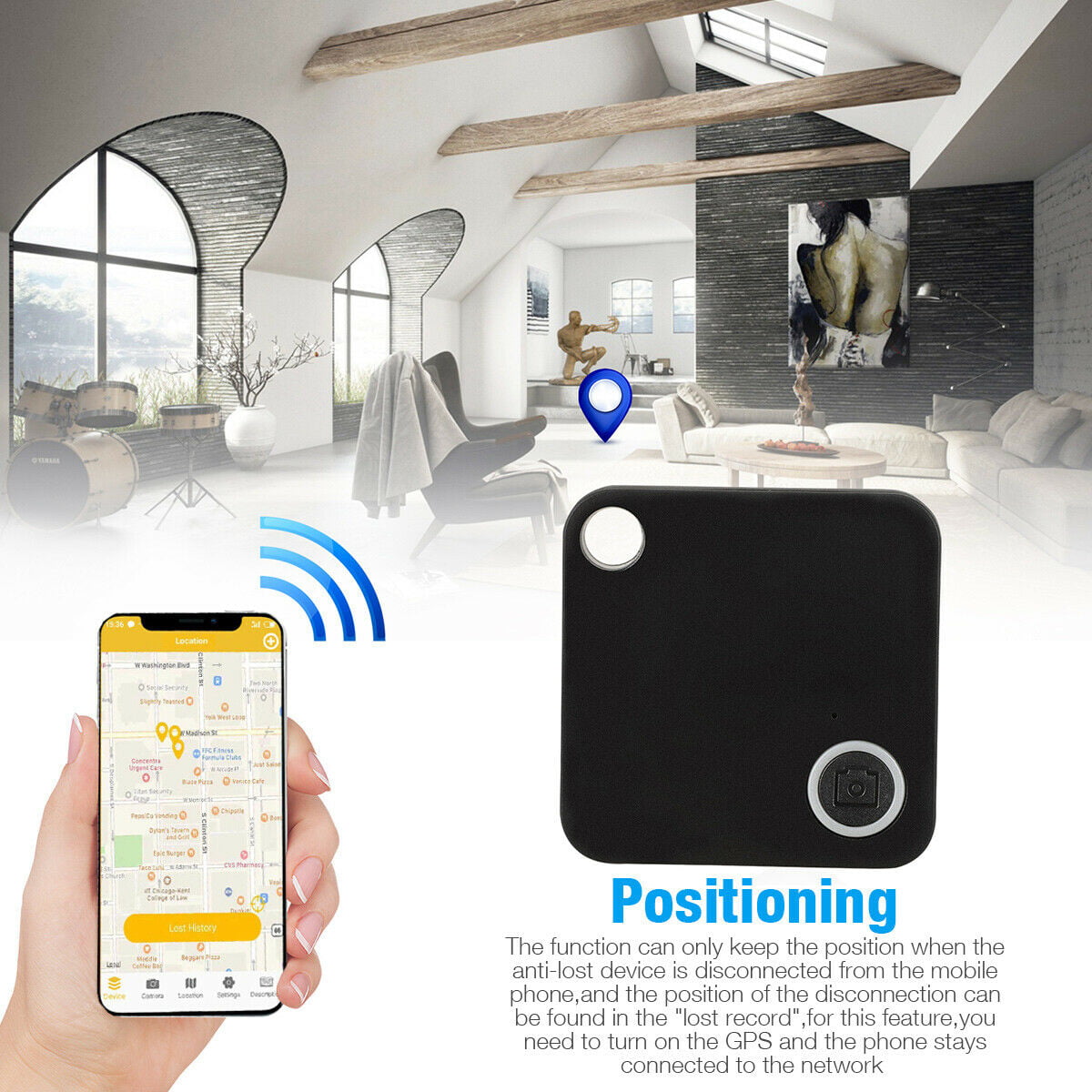 4Pcs GPS Smart Tracking Finder Auto Car Pets Kids Tracker-Wireless Locator Anti-Lost
