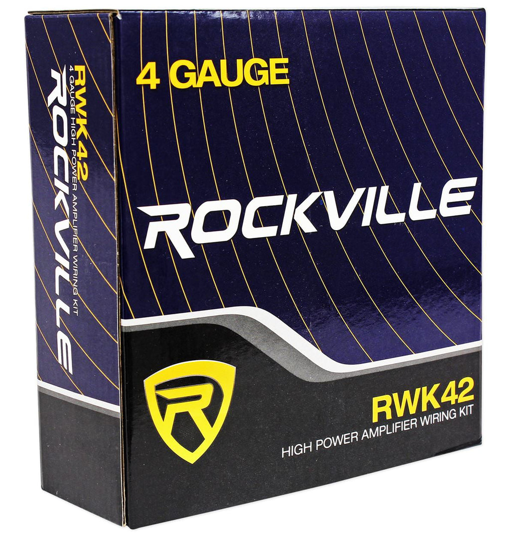 (4) Rockville RV68.3A 6x8" Car Speakers+Amplifier+Powered Hidden Spare Tire Sub