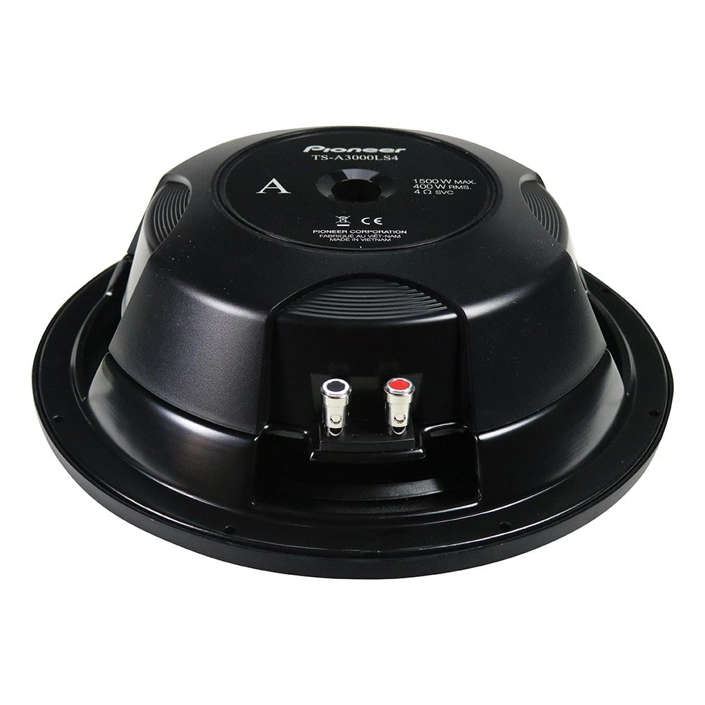 Pioneer TS-A3000LS4 - 12" Shallow-Mount Subwoofer with 1,500 Watts Max. Power