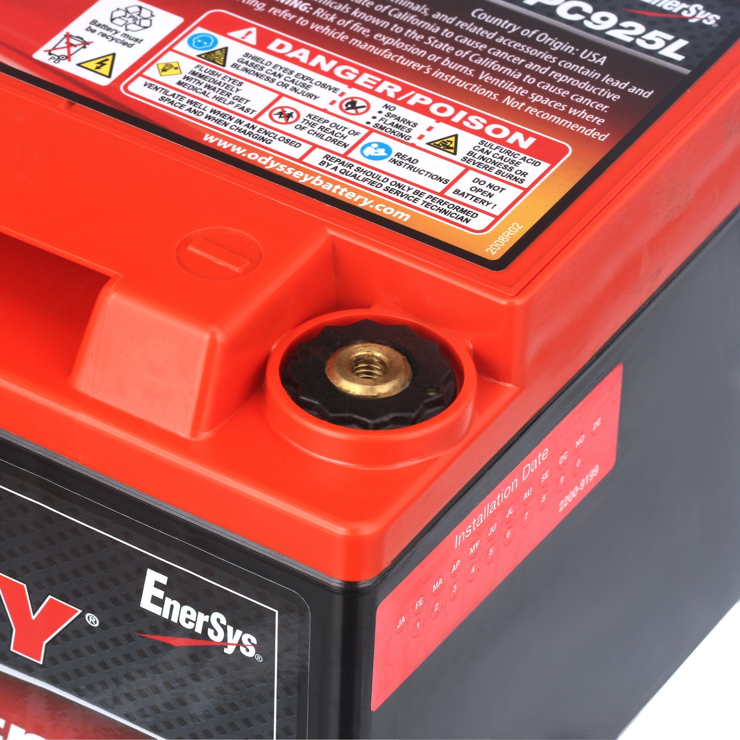 Odyssey Extreme PC925L Powersports Battery (Left Hand Positive)