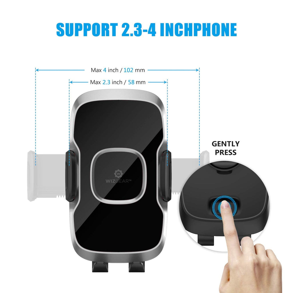 Phone Holder for Car, WizGear Air Vent Swift-Grip Phone Holder for Car, Cell Phone Car Mount Air Vent Holder for Any Smartphone with Twist Lock Base