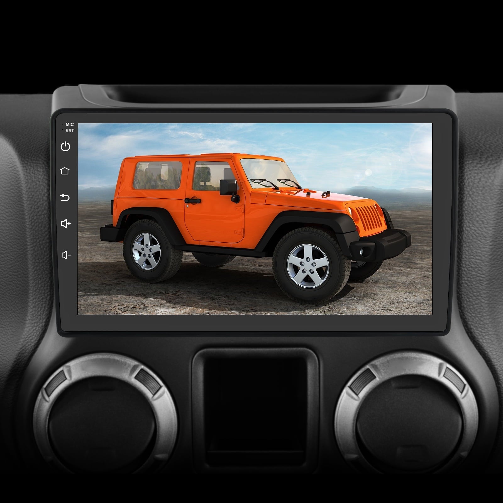Awesafe Car Radio Stereo for Jeep Wrangler 2006-2017 Compass Carplay Andriod 12 GPS Navigation Touch Screen Built with Android AUTO Bluetooth 1G RAM 32G ROM