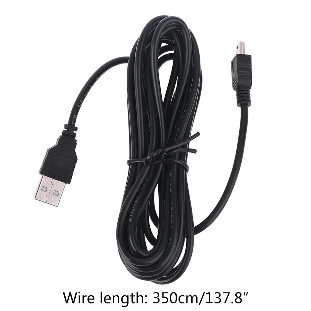 OOKWE Output 5V/2A Mini Micro USB Power Cable 3.5m Dash Cam Video Recorder Power Cord