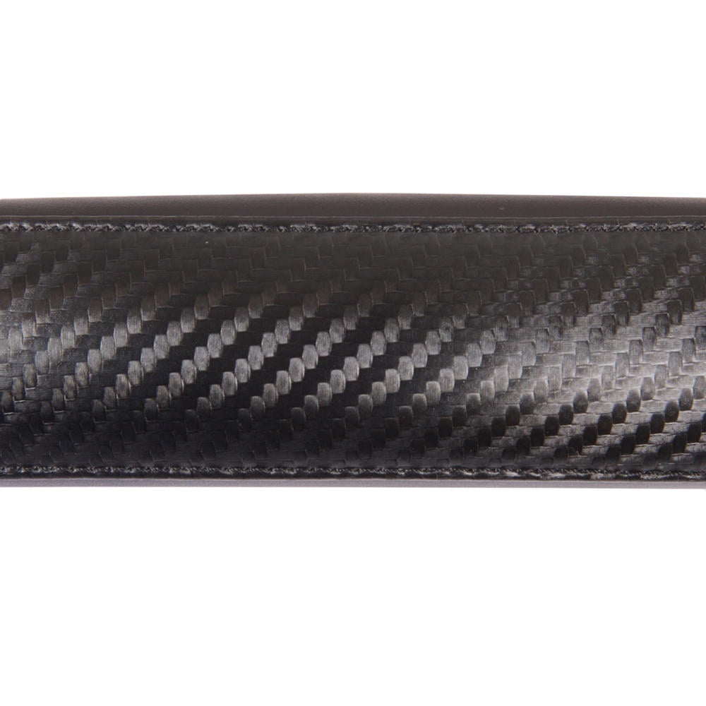 Motor Trend GripDrive Carbon Fiber Series - Steering Wheel Cover - Synthetic Leather Flat-Bottom Racing Style 13.5" - 15"