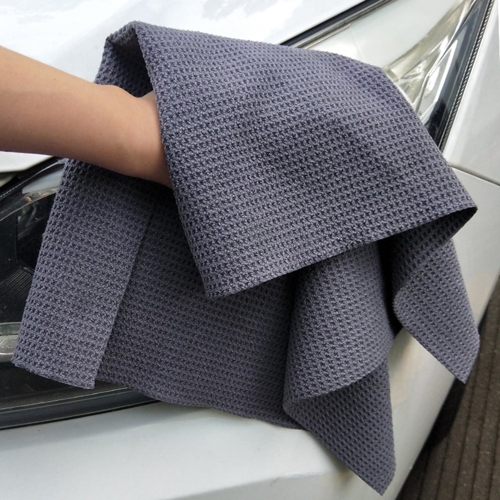 40x40cm Car Wash Towel Glass Cleaning Wax Polishing Detailing Waffle Weave Towel Car Cleaning Superfine Fiber Towel