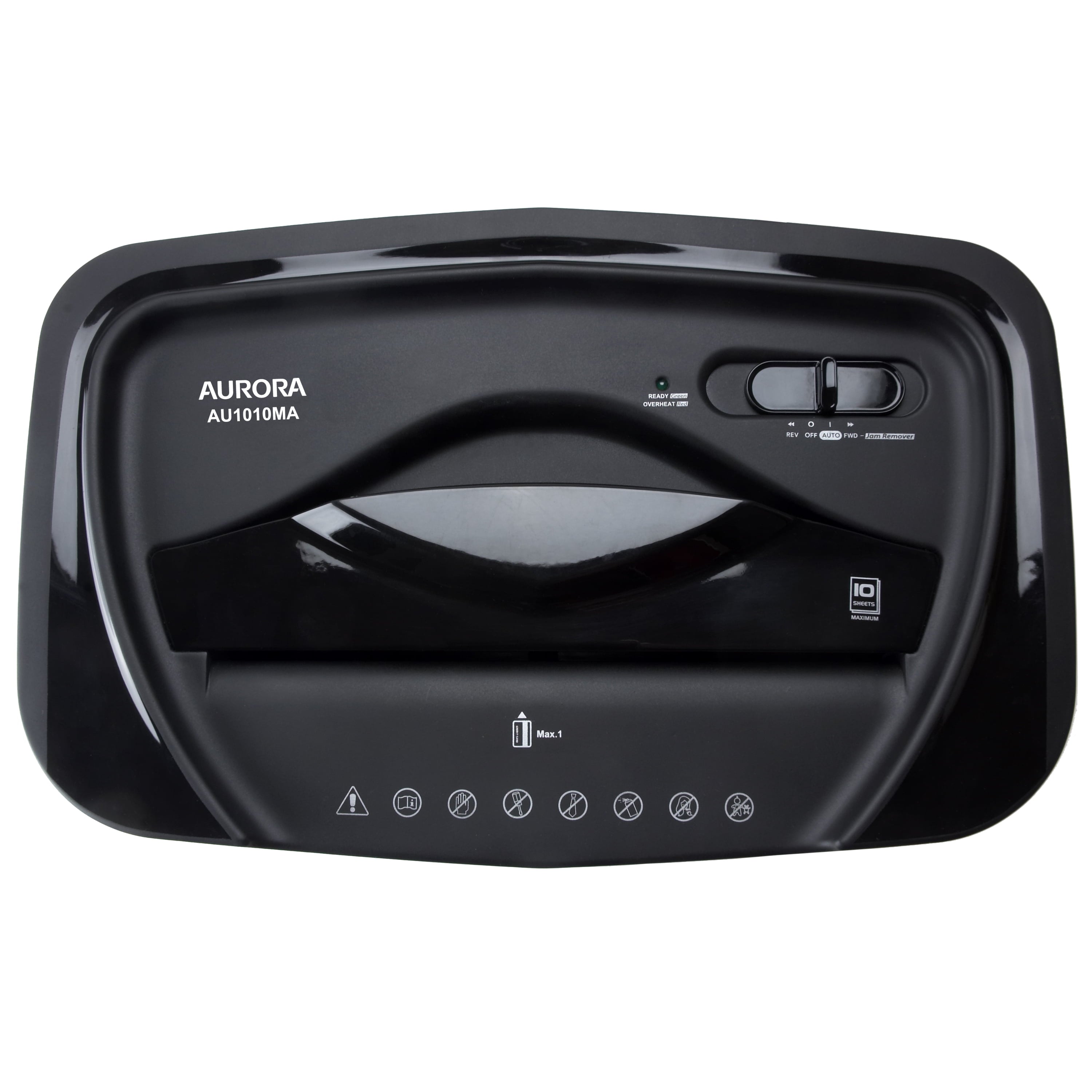 Aurora GB AU1010MA High-Security 10-Sheet Micro-Cut Paper and Credit Card Shredder with 5.2-Gallon Easy Lift Wastebasket