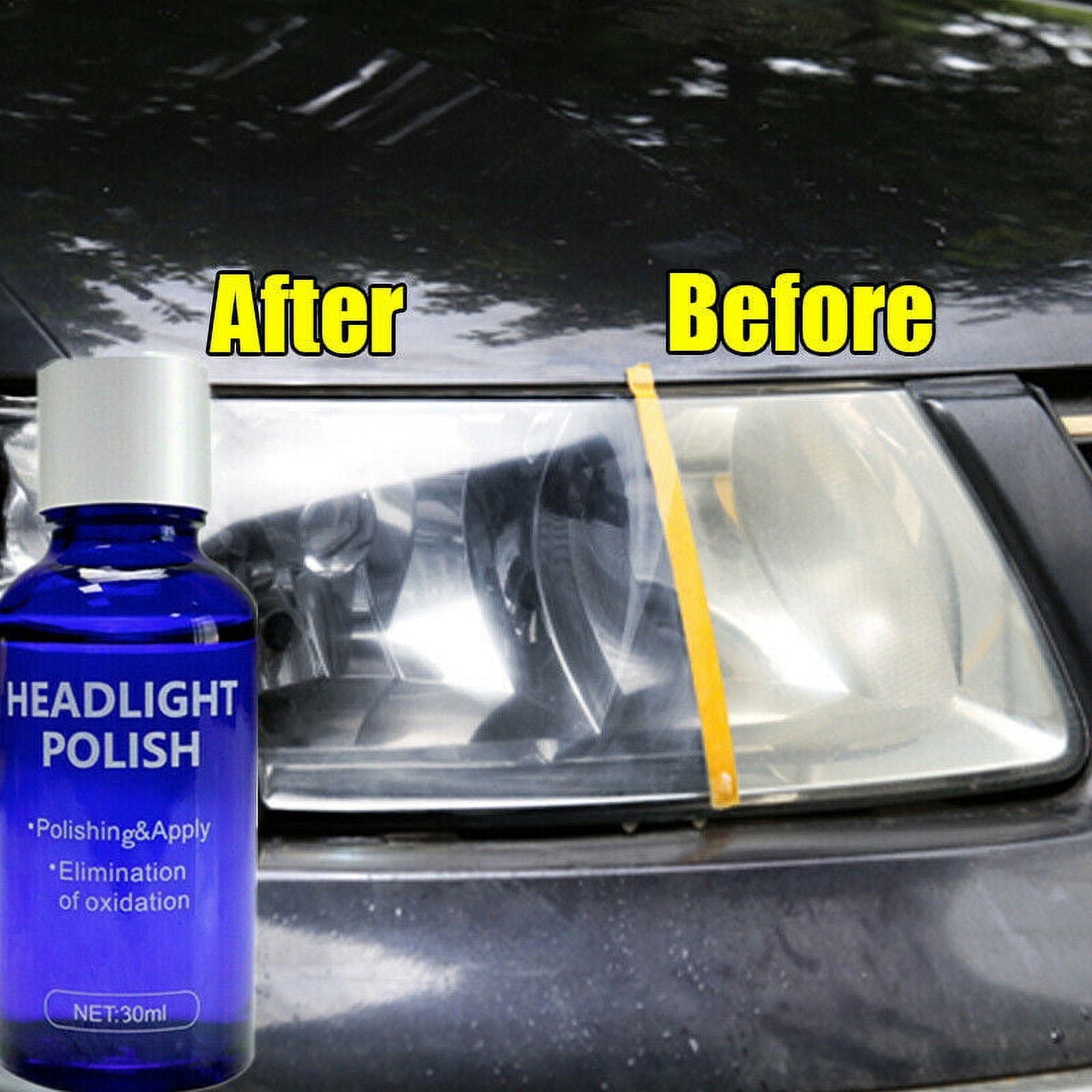 Car Headlight Lens Restoration Fluid Repair Kit Plastic Light Polish Cleaner USA US