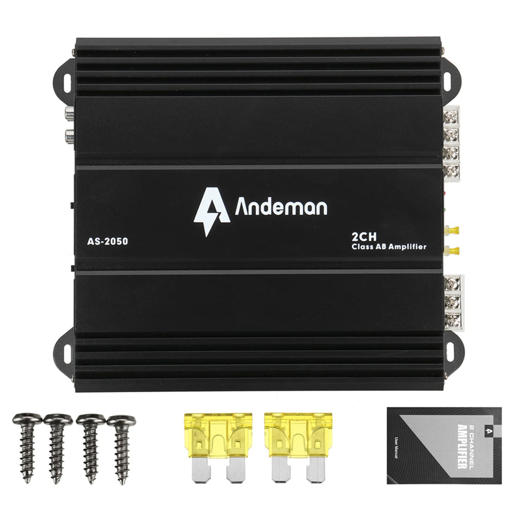 Car Amplifier Class A/B 2 Channel, Mini HIFI Digital Bluetooth Stereo Audio Bass Power Amp Device