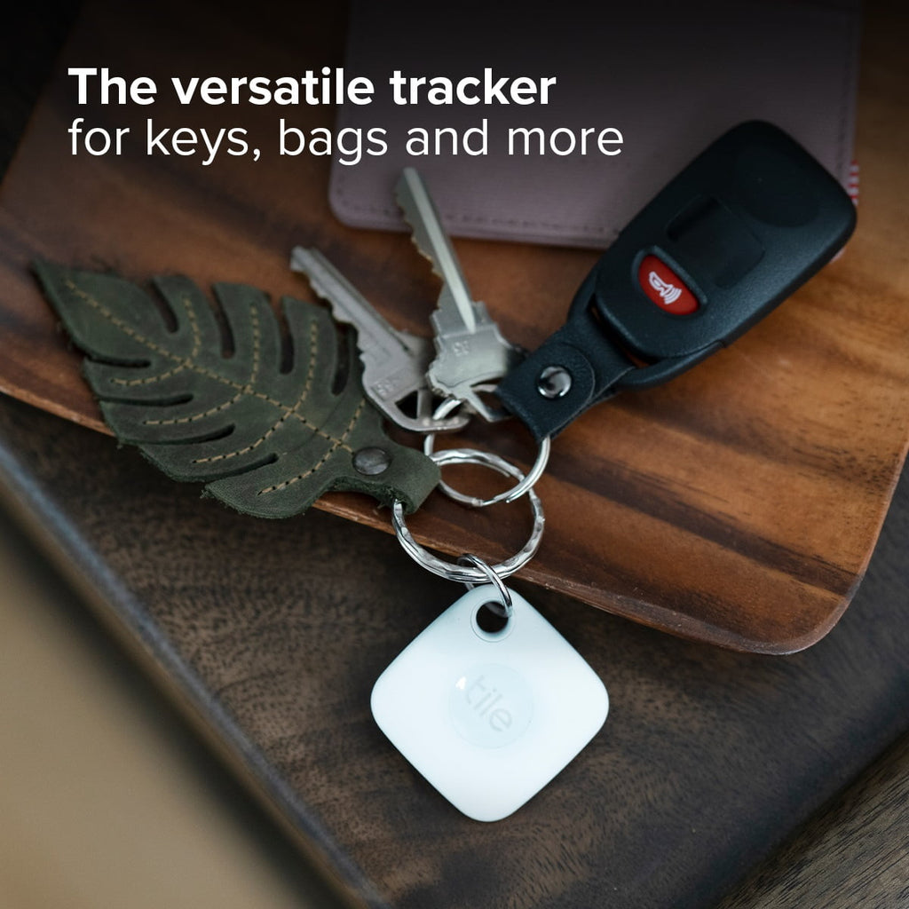 Tile Mate (2022) - 1 Pack - White - Bluetooth Tracker, Keys Finder and Item Locator