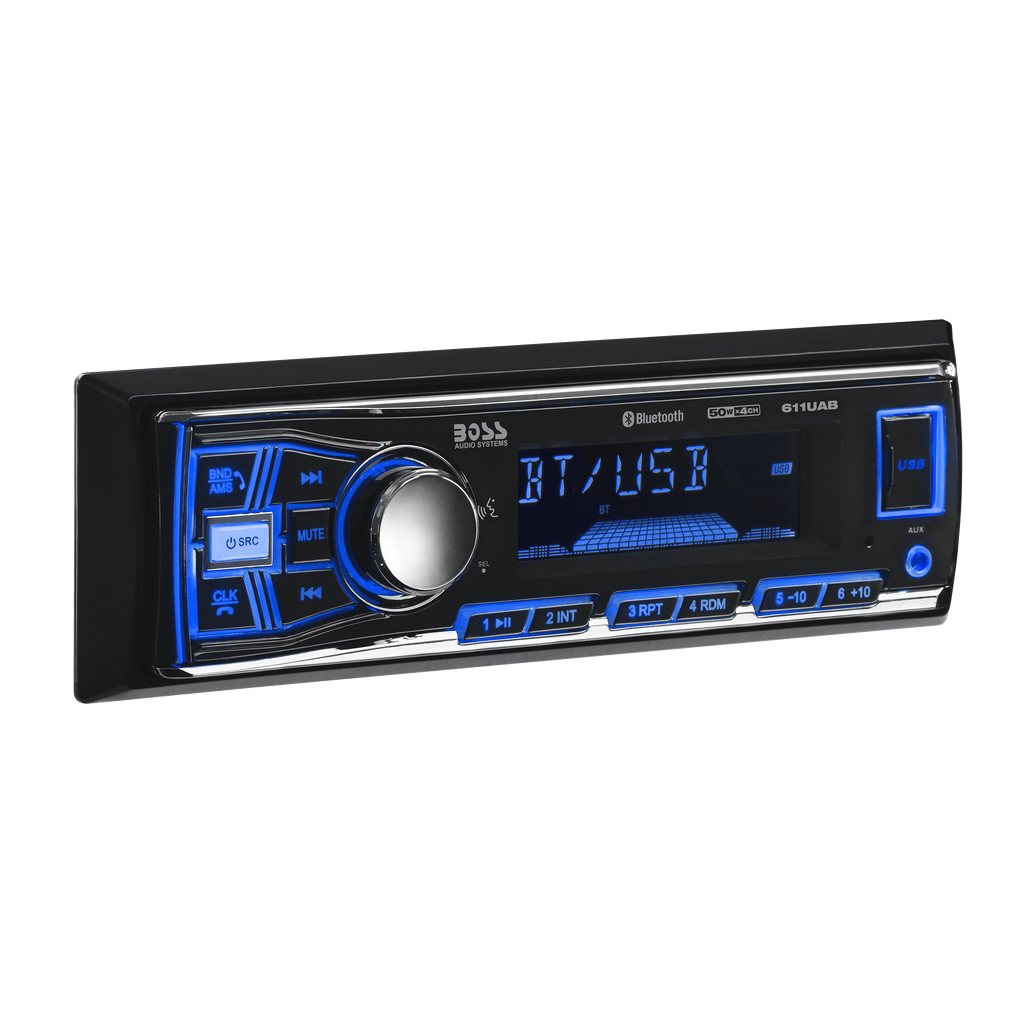 BOSS Audio Systems 638BCK Car Stereo Package with Single Din Stereo and Speakers