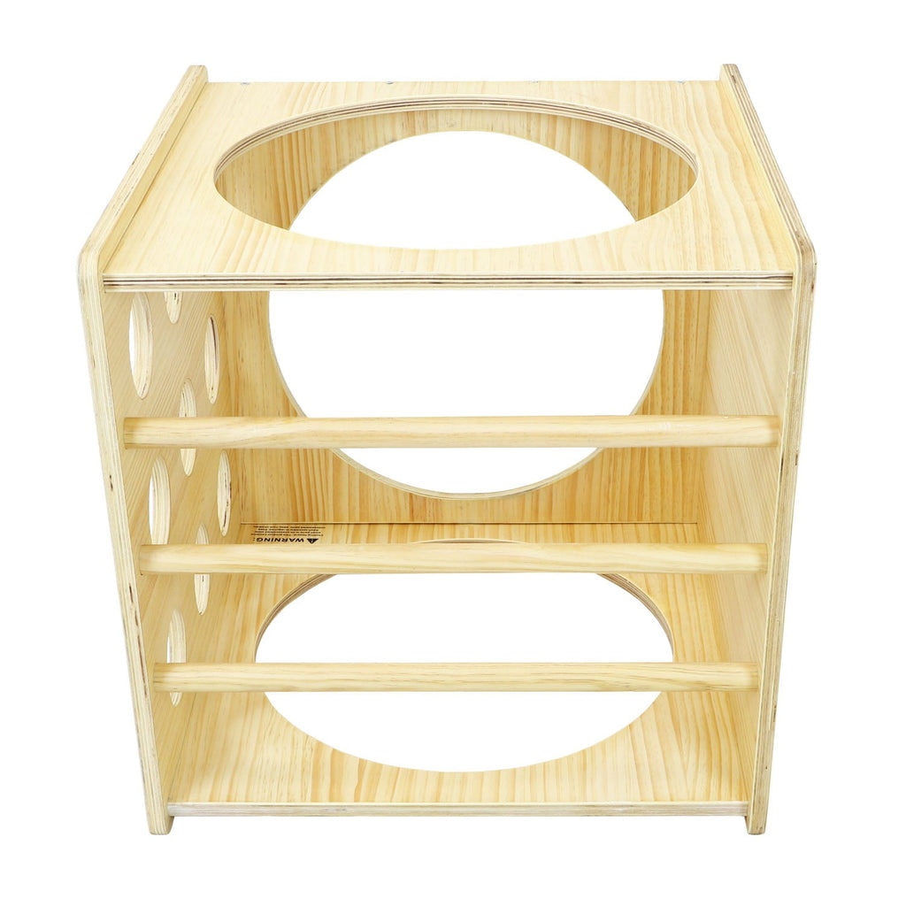 Clevr Wooden Cube Climber for Kids Toddlers Climbing Toy Activity Center Indoor