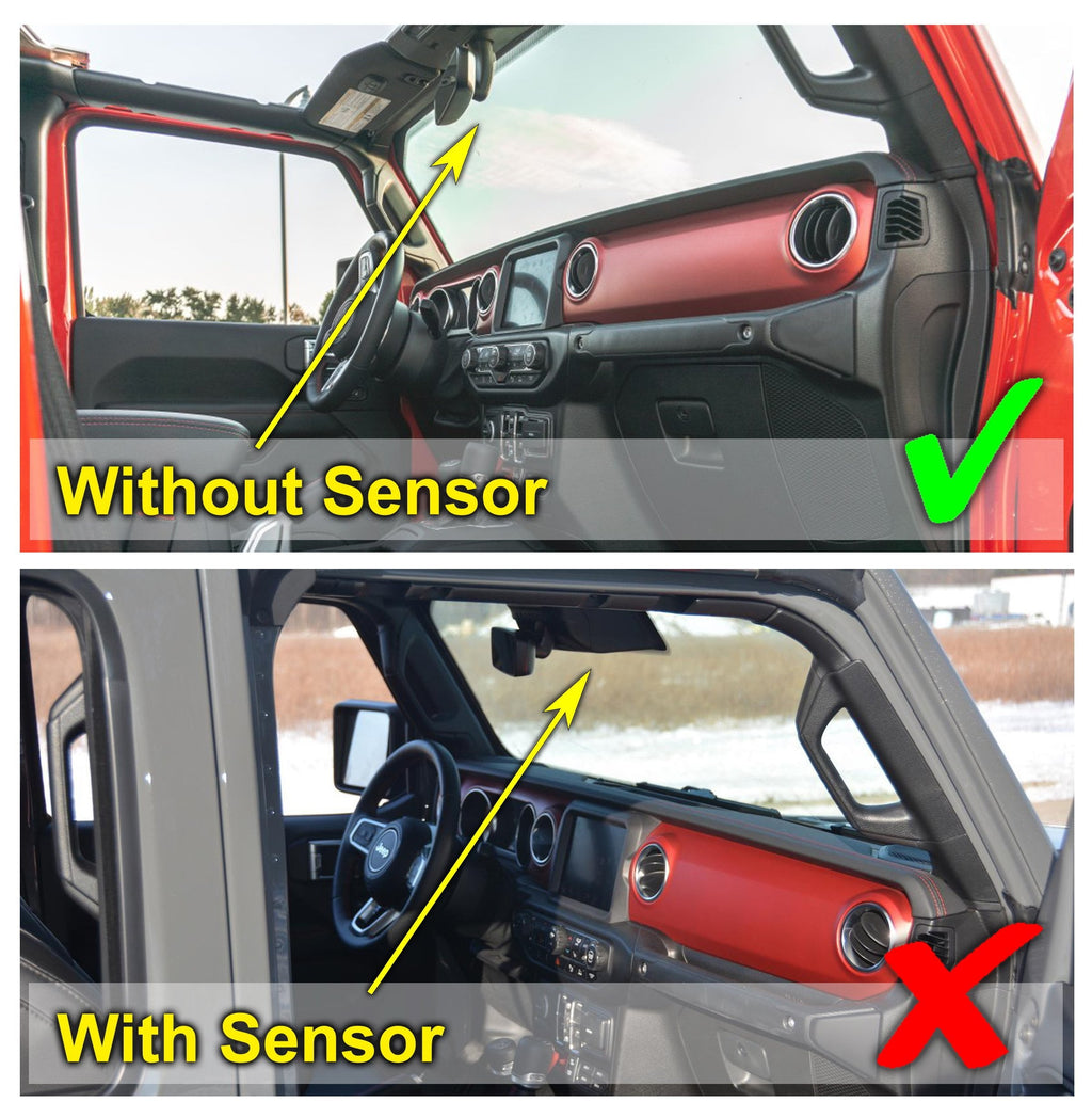 Front Windshield Sunshade for 2020-2023 Jeep Gladiator Pickup - No Sensor