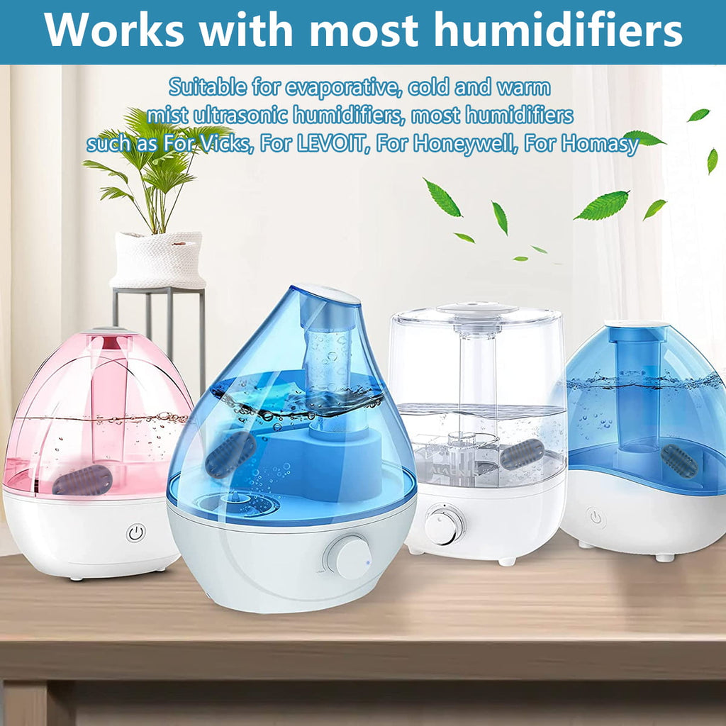 10pcs Demineralization Cartridge for Ultrasonic Humidifiers Filters Mineral Deposits Prevents Hard Water Build-Up Blue Humidifier Cartridge Set Compatible with UHE-CM65 UHE-WM70
