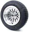Golf Cart Wheels and Tires - 10" Medusa SS & (205/50-10 or 205/65-10) - Set of 4