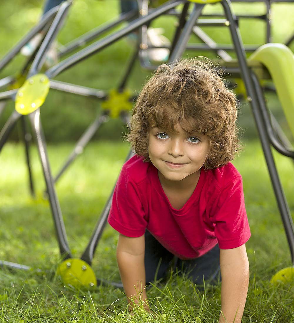 Kids Outdoor Climbing Play Dome with Slide - Backyard Play
