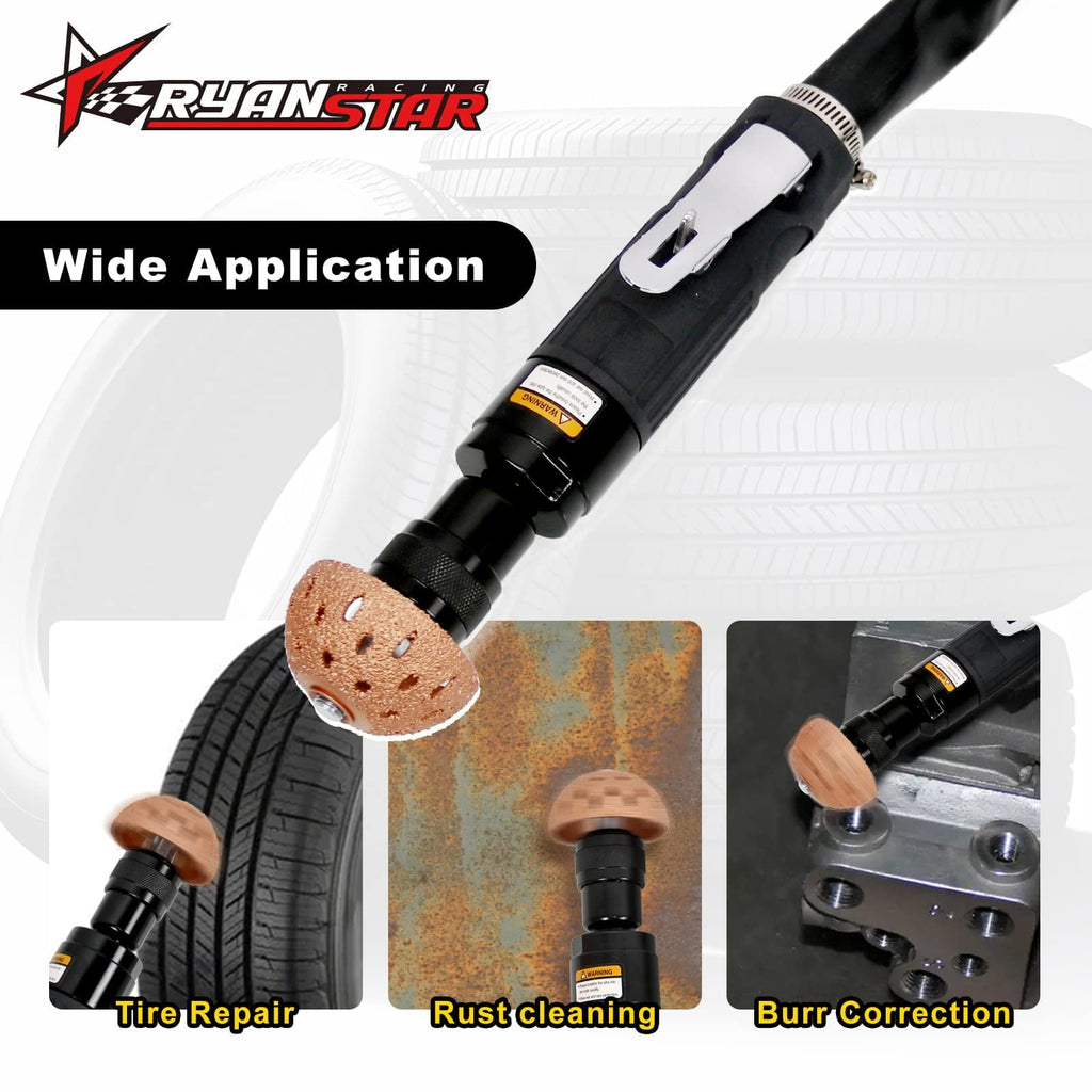 Ryanstar Racing 2500rpm Low Speed Air Tire Buffer Tire Repair Kit Polishing Cleaning Tool 35 mm