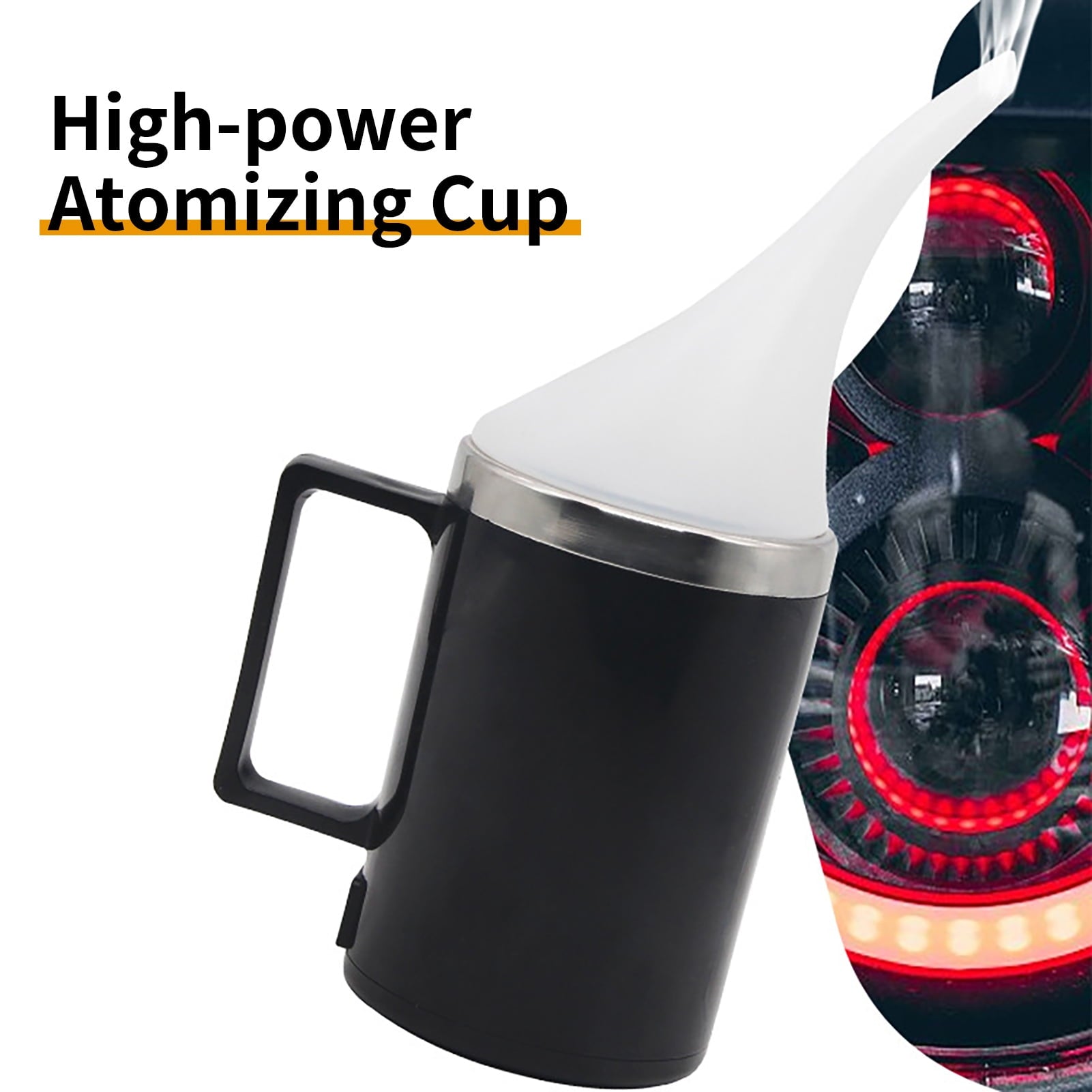 KUNyu 220V Headlight Lens Atomizing Cup Restoration Heating Headlight Lens Polish Tool for Vehicles