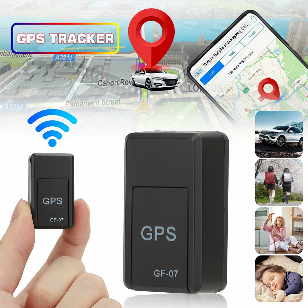 GPS Tracker for Vehicle, Car, Truck, RV, Equipment, Mini Hidden Tracking Device for Kids and Seniors, Use with Smartphone and Tra