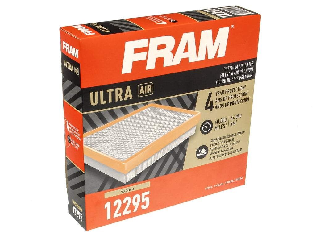 FRAM Ultra Air 12295, Premium Engine Air Filter, Replacement Filter for Select Subaru Vehicles Fits select: 2019-2023 SUBARU FORESTER, 2018-2023 SUBARU CROSSTREK
