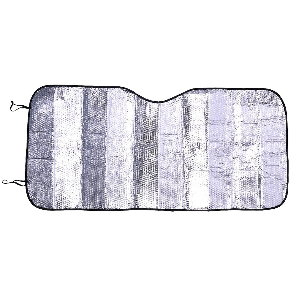 Homemaxs Car Auto Foldable Windshield Visor Sun Shade Heat Reflective Sun Shield (Silver)