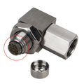 3mirrors 90-Degree 02 Sensor Check Engine Light Eliminator Adapter M18x1.5 Mounting Fittings Accessories - Stainless Steel