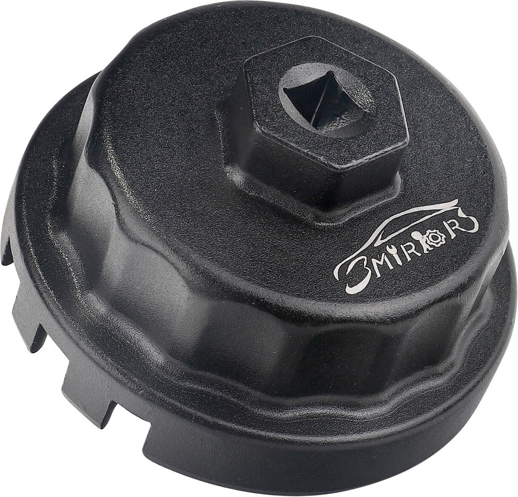 3mirrors Oil Filter Wrench Oil Filter Removal Tool Compatible with Toyota Lexus Scion RAV4 Camry Tundra Highlander Sienna Prius 2.5 - 5.7L Engine with 64mm Cartridge Style Oil Filter System