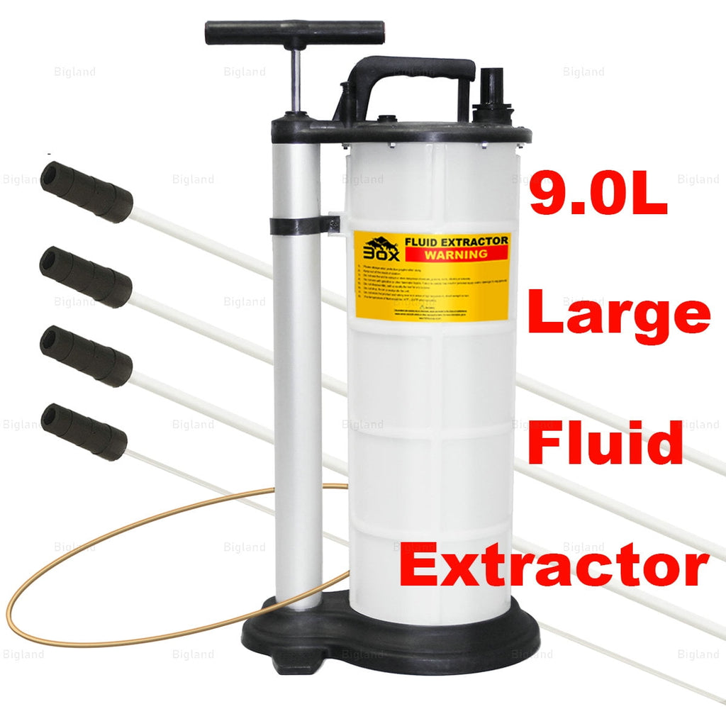 3ox 9 Liter Fluid Extractor for Oil Changer Manual Hand Operated Vacuum Fluid Evacuator
