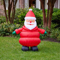 4.5ft Puffy Coat Santa - Lighted Christmas Inflatable by Seasonal LLC