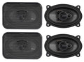 (4) Rockville RV46.3A 4x6" 3-Way Car Speakers 1000 Watts/140 Watts RMS CEA Rated