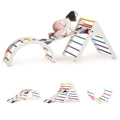 4-in-1 Wooden Pikler Climbing Triangle Foldable Pikler Triangle Ladder with Rock Climbing Ramp and Pikler Arch,Montessori Climber Ladder Slide,Playground for Toddlers and Kids 18m-6yrs