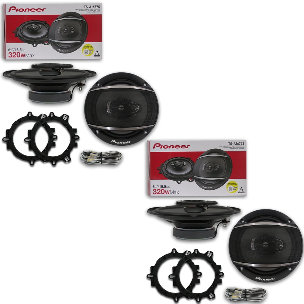 4 x Pioneer 6.5 Inch 6.5" 3-way Car Audio Coaxial Speakers 320 Watts Max
