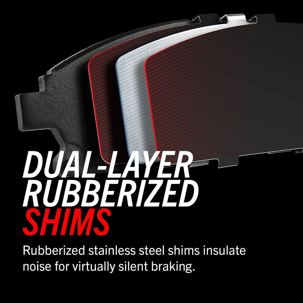 Power Stop Front Z17 Evolution Ceramic Brake Pads with Hardware 17-1374