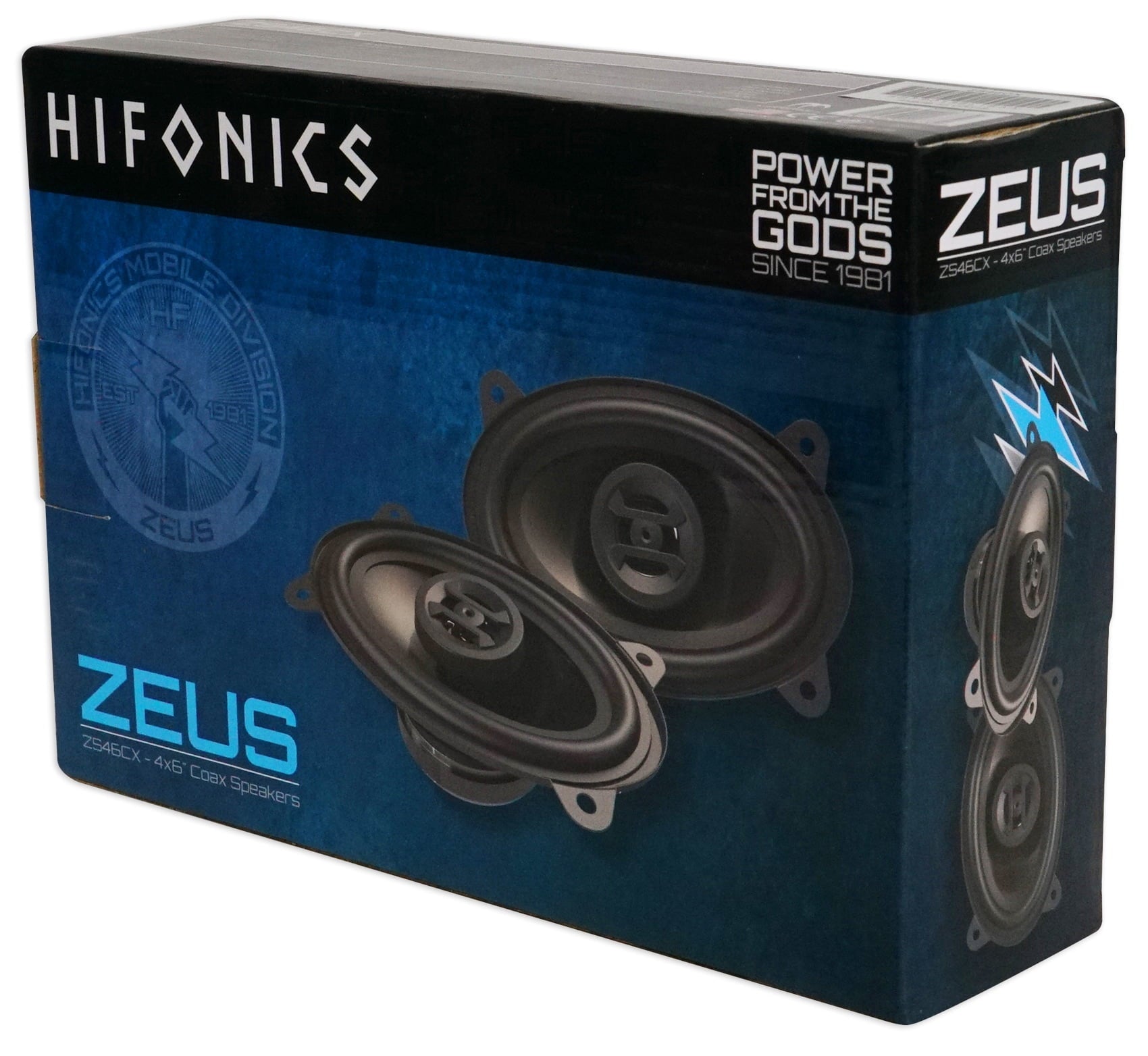 Pair Hifonics ZS46CX 4x6" 400 Watt Coaxial Car Speakers