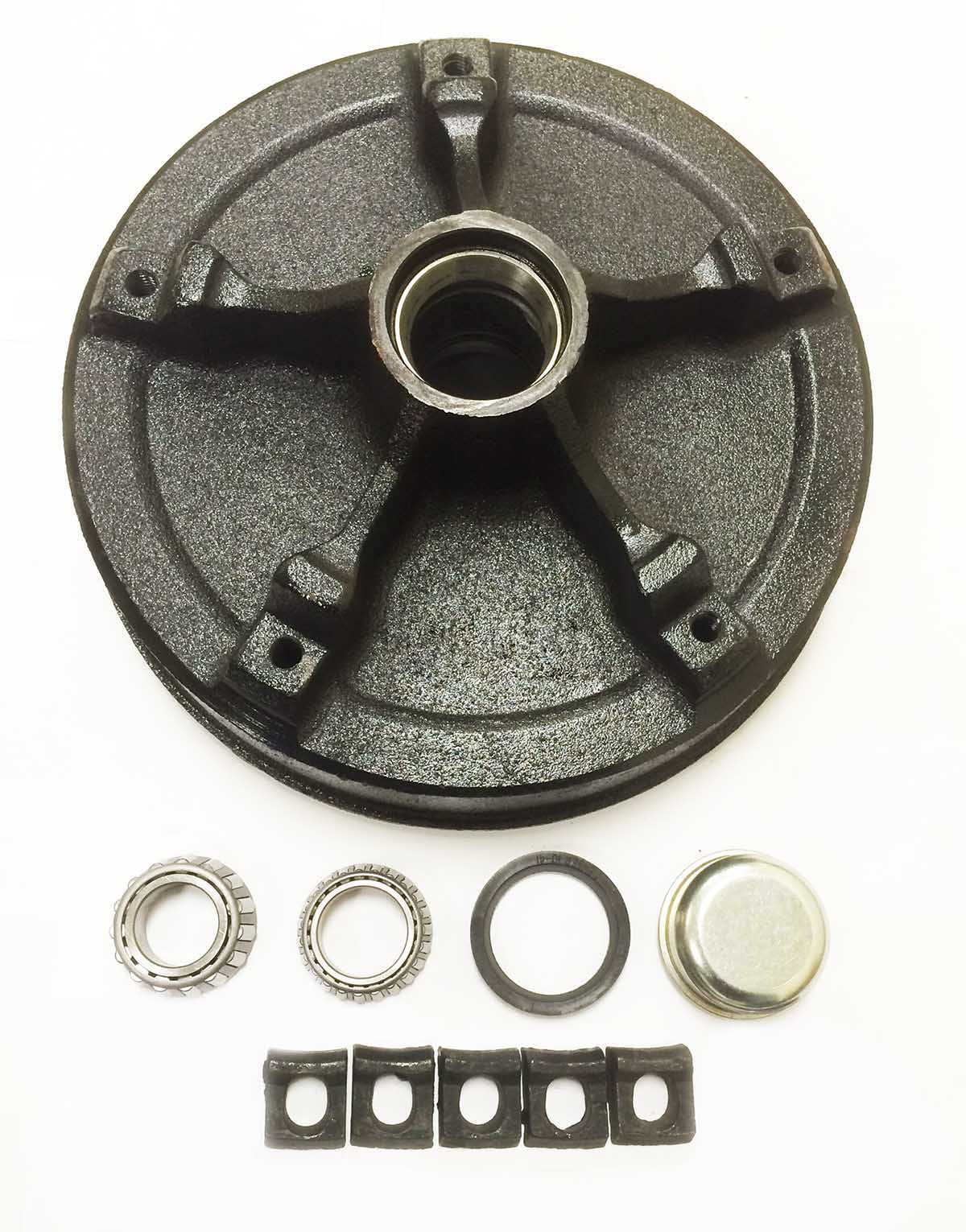 New 12 x 2 mobile home trailer brake drum kit 8-222-04 - 22021k