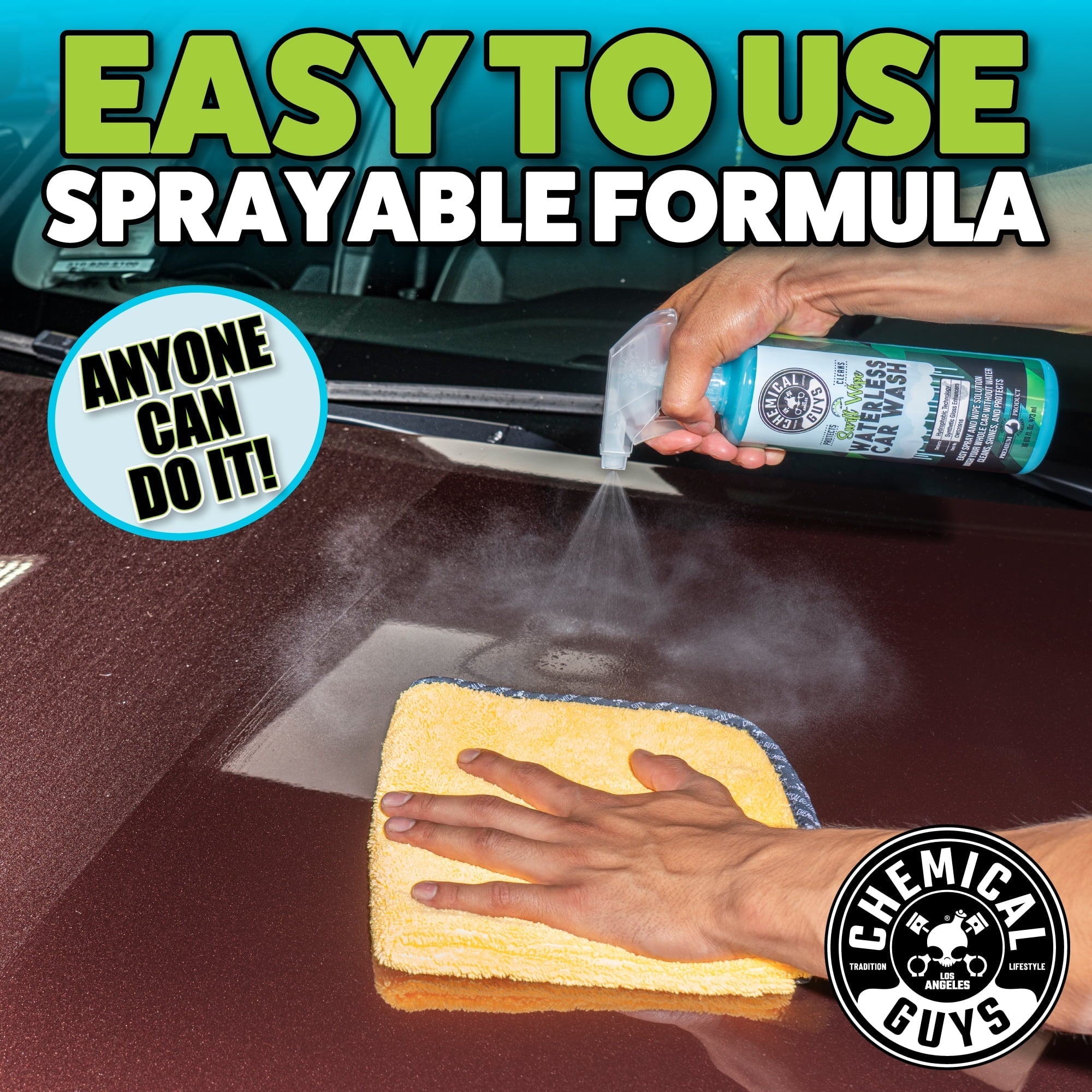 Chemical Guys CWS20916 Swift Wipe Sprayable Waterless Car Wash 16 oz