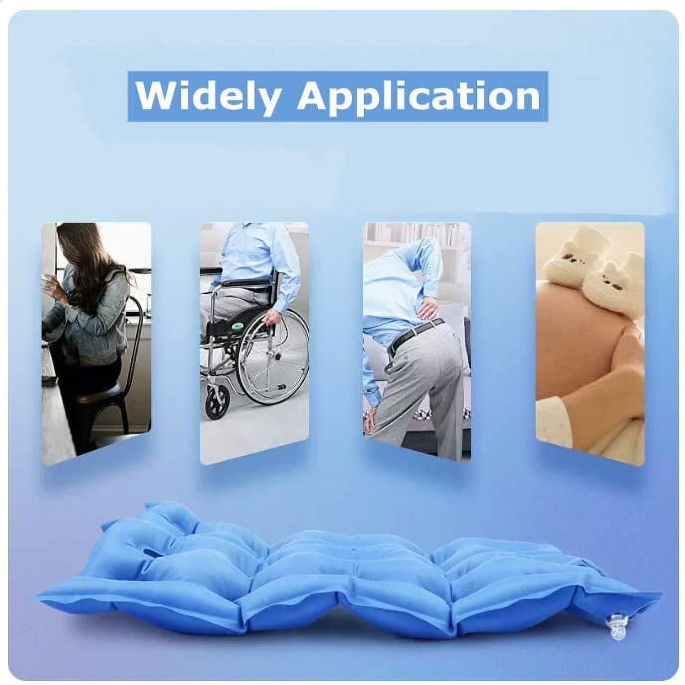 Tutuviw Cushion Sores Bed Sore Cushions for Butt Pressure Sore Cushions Bed Sores Treatment Buttocks Pillow with Inflatable Pump-Beige