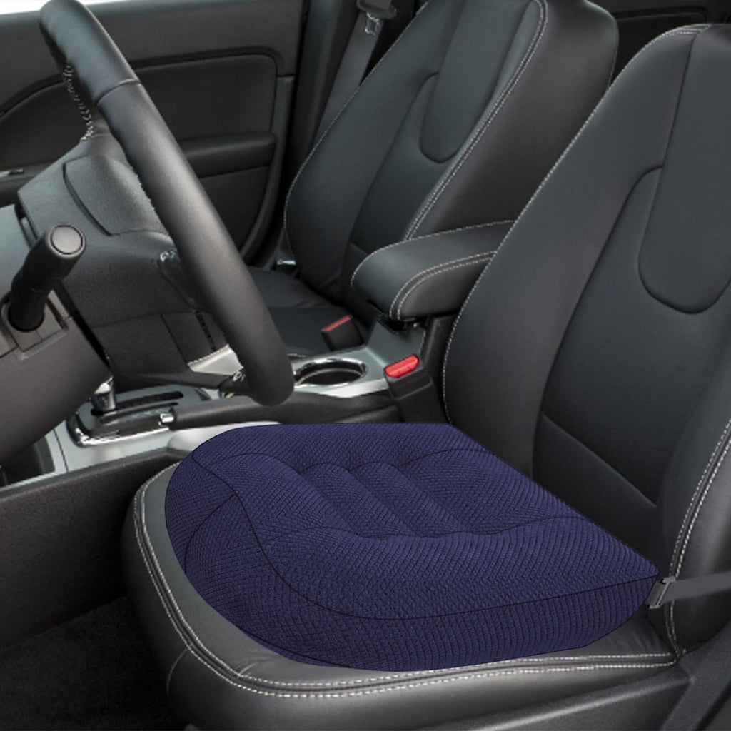 Adult Car Booster Seat Cushion, for Short Drivers People Office Chair Portable Comfortable Thickened Breathable Driving Auto Seat Pad ,Blue Style E