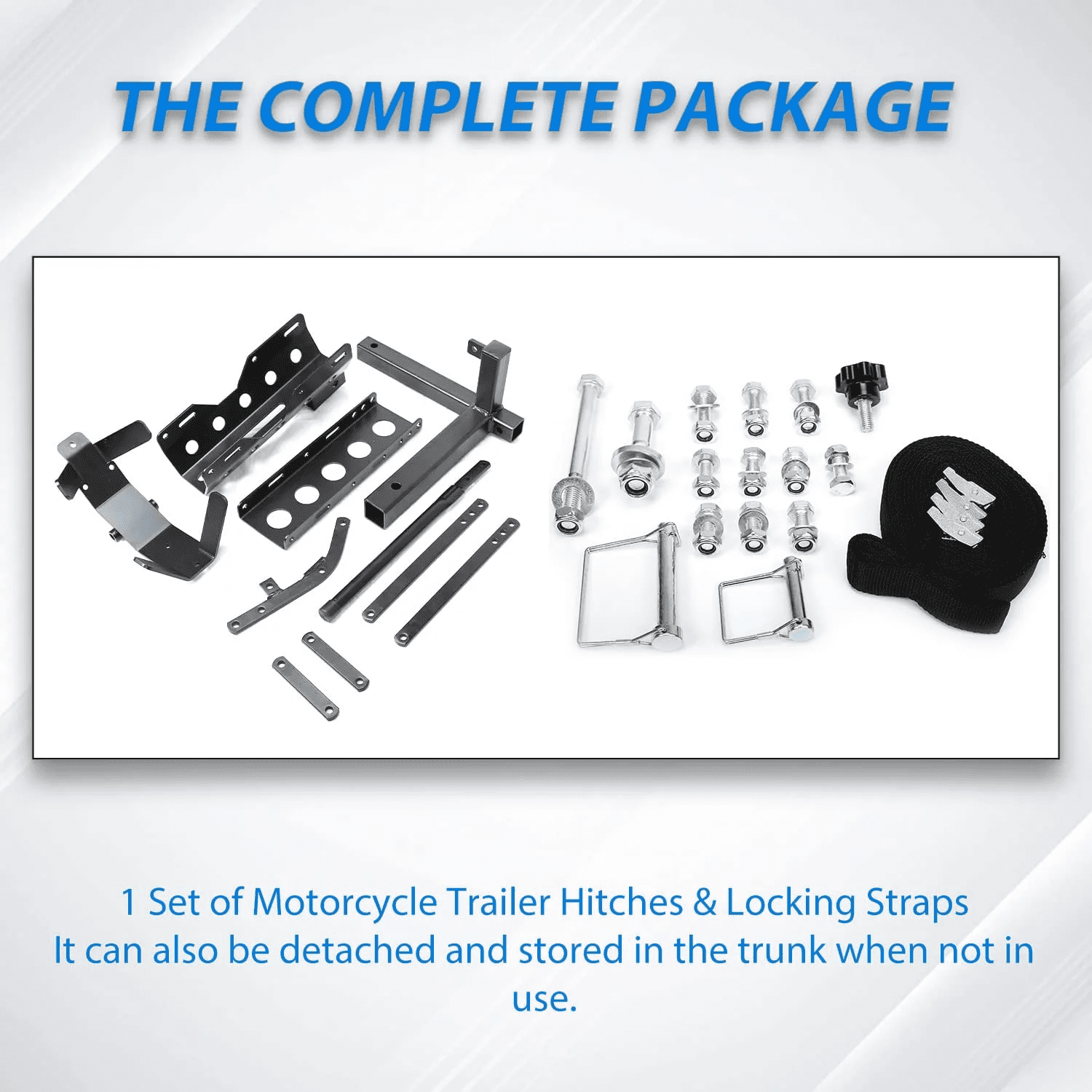 Kojem 800lb Motorcycle Trailer Hitch Carrier Tow Dolly Hauler Mount Rack 2 " Heavy Duty Steel