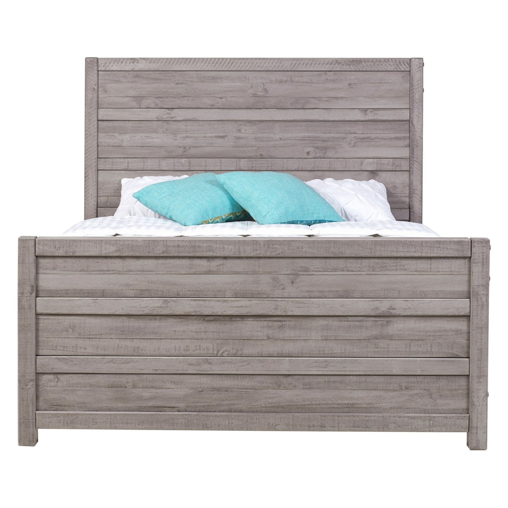 Carmel Bed - King Size - Antique Walnut Finish