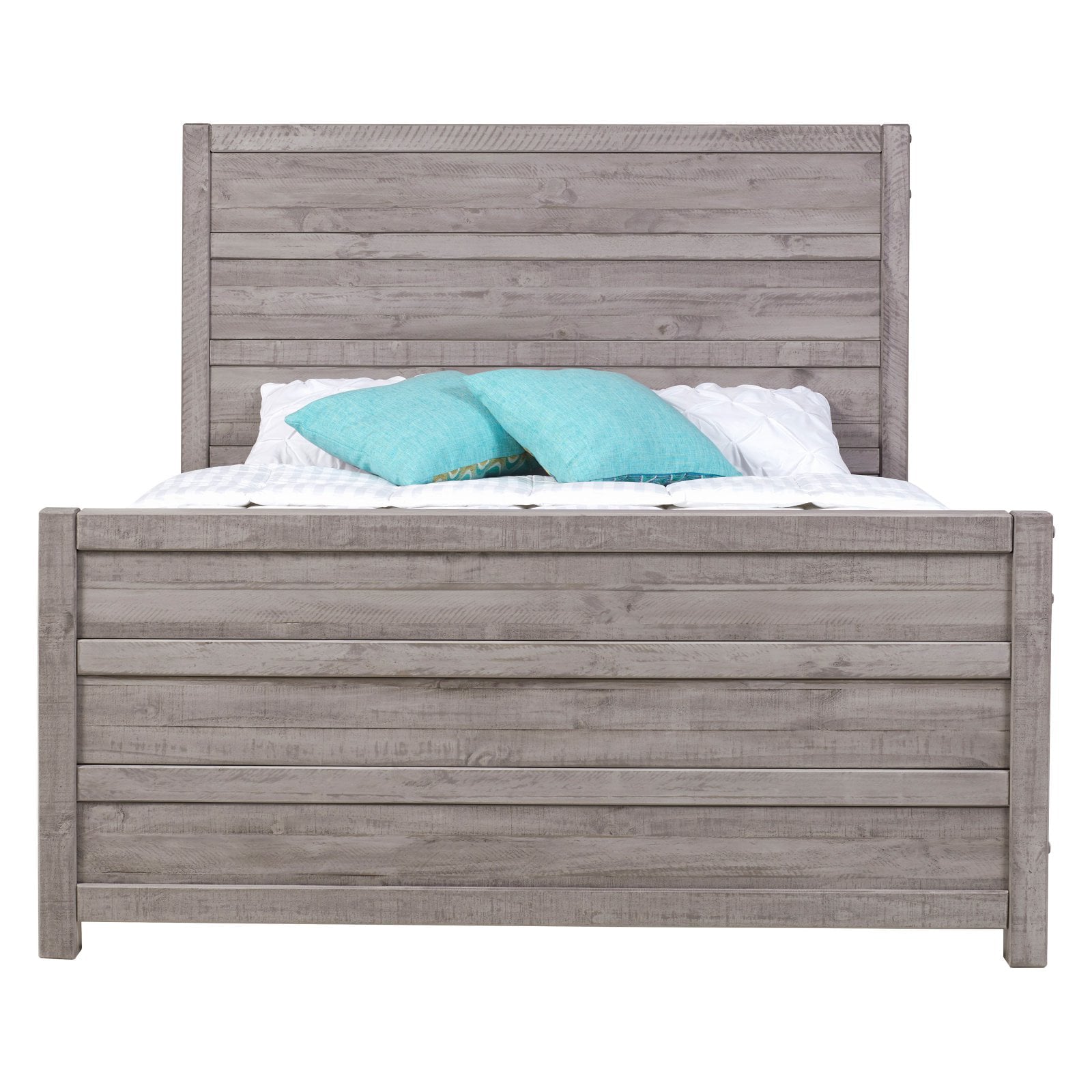 Carmel Bed - King Size - Antique Walnut Finish