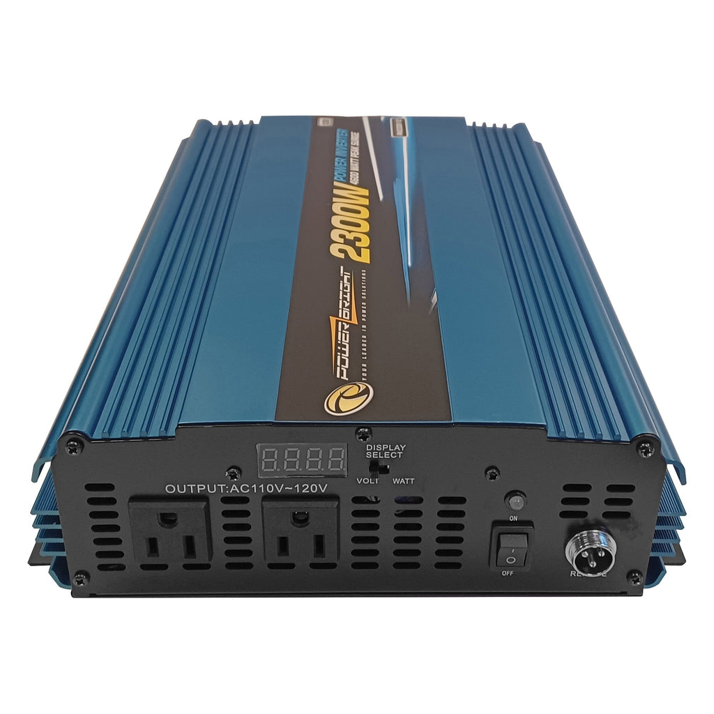 PowerBright PW2300-12 12-Volt Modified Sine Wave Inverter, 2,300 Watts