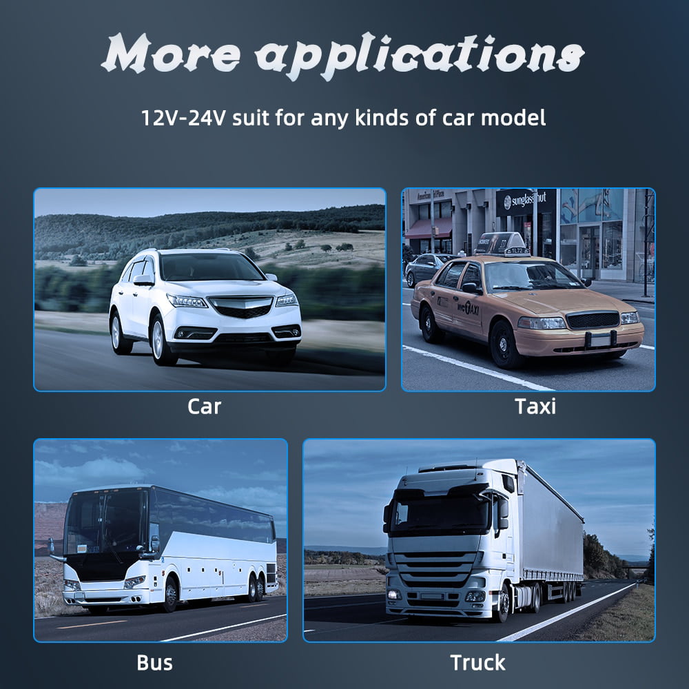 [2023 Newest] Polarlander Portable Wireless Apple Carplay & Android Auto with Steering Wheel Control, 7 inch IPS Touchscreen Car Stereo, Bluetooth Handsfree, WiFi, AirPlay, Dash Windshield Mounted
