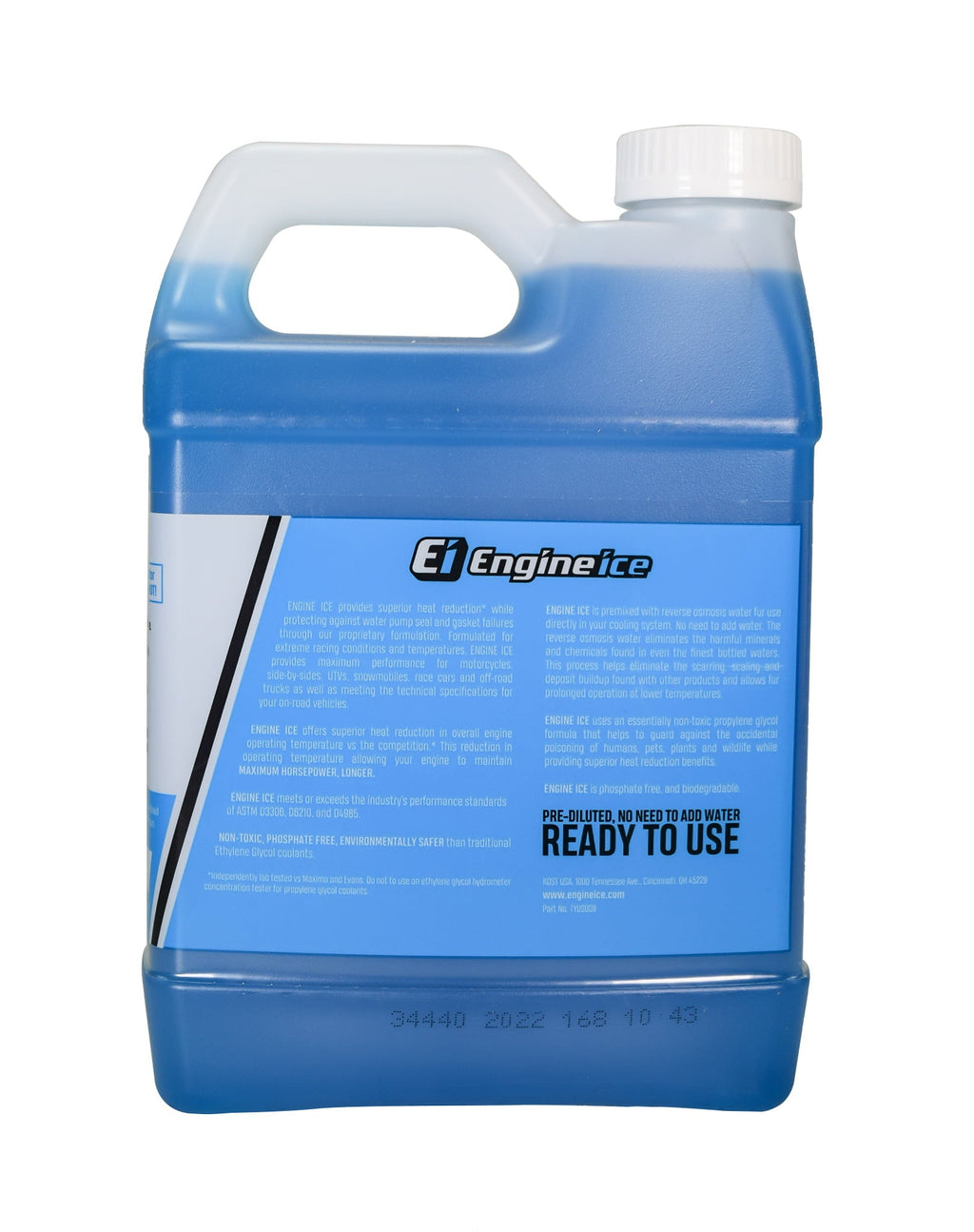 Engine Ice 1/2 Gal Hi-Performance Non-Toxic TYDS008 Coolant 64oz - 3 Pack