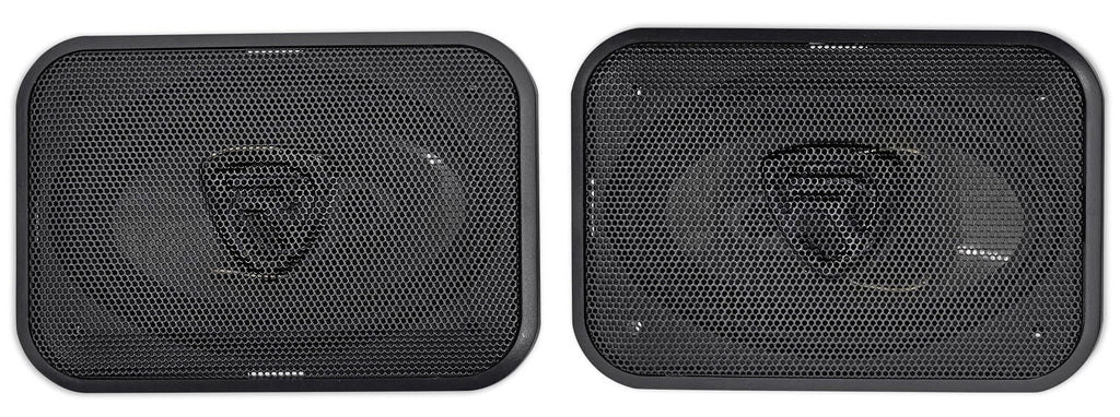 (4) Rockville RV46.3A 4x6" 3-Way Car Speakers 1000 Watts/140 Watts RMS CEA Rated