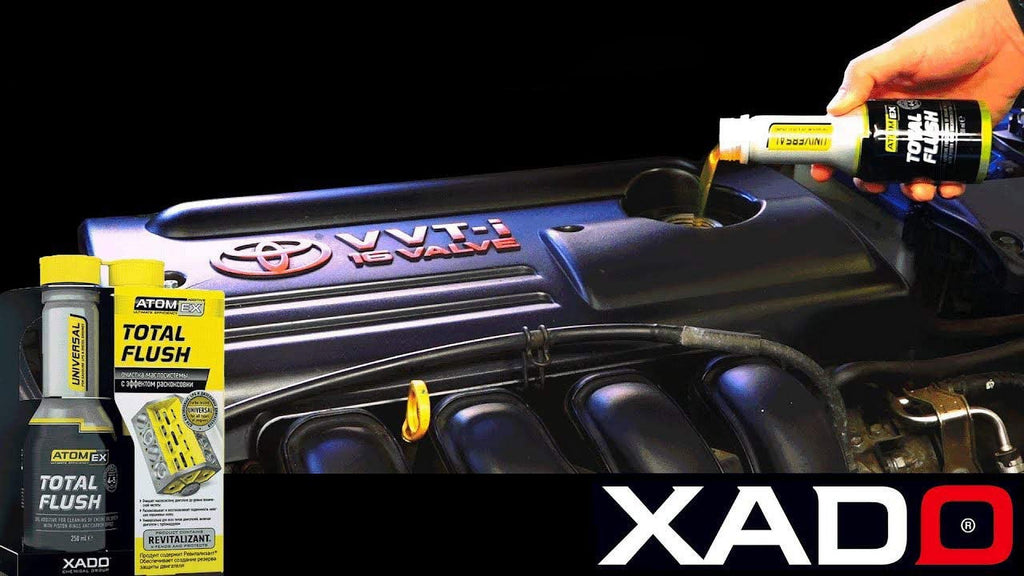 XADO TotalFlush Universal oil system cleaner with Anticarbon effect for Gasoline, LPG and Diesel Engines