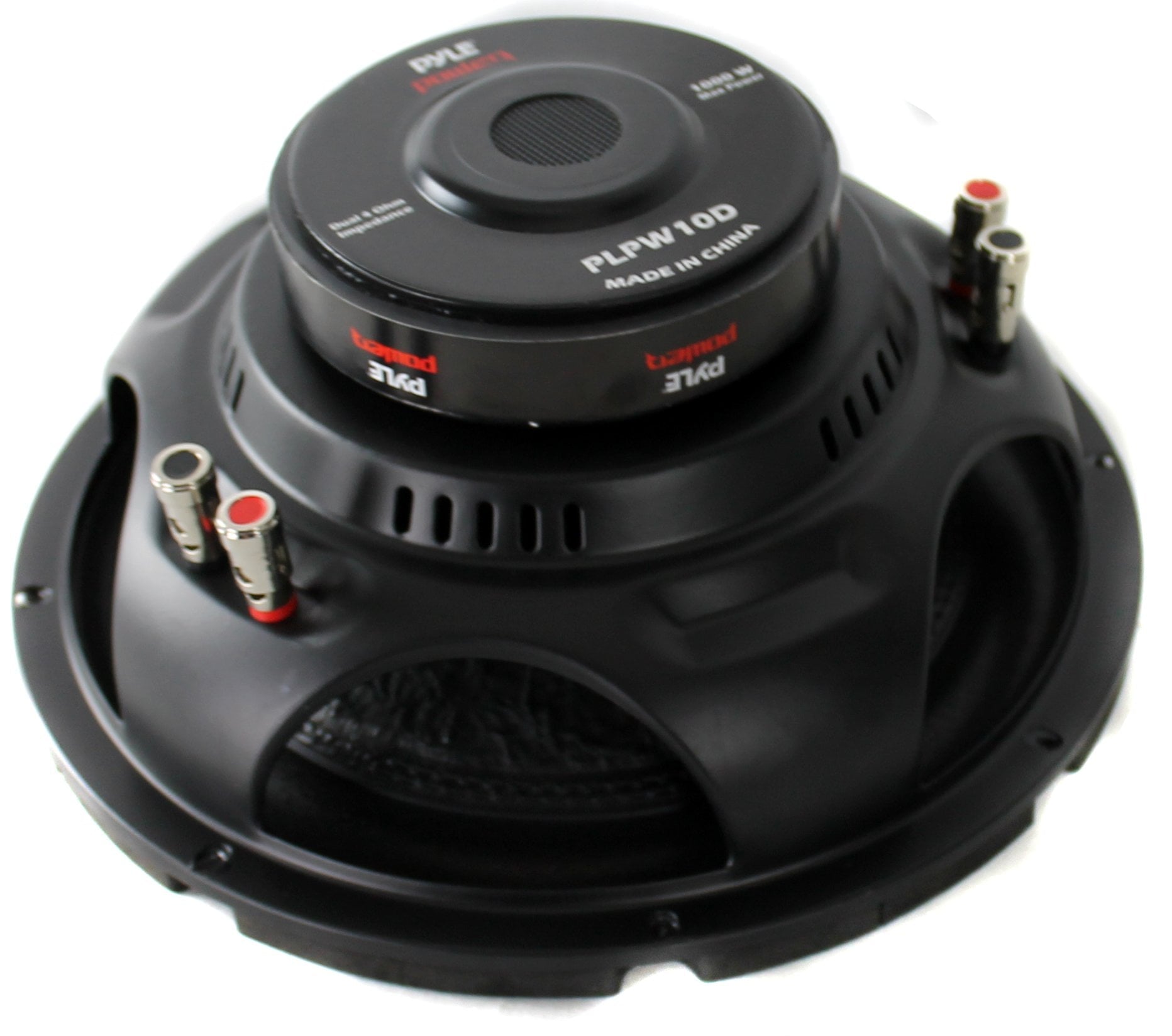 QPower Single 10 Inch Sub Box (2 Pack) and Pyle 1000 Watt Subwoofer (2 Pack)