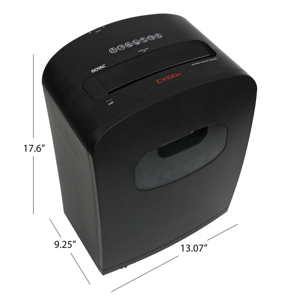 Royal 29171Y 100X 10-Sheet Crosscut Shredder