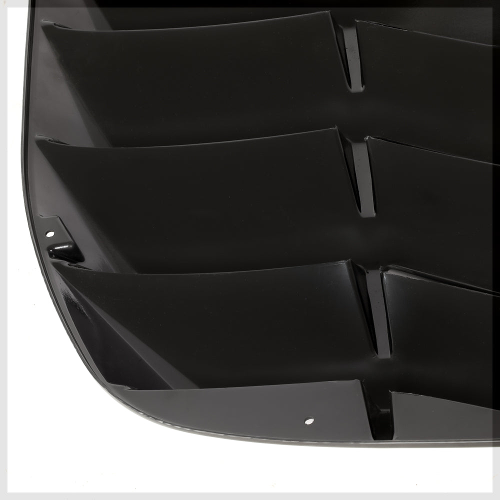 Black Rear Window Louver Sun Shade Cover Vent for 09-20 Nissan 370z Fairlady Z34 10 11 12 13 14 15 16 17 18