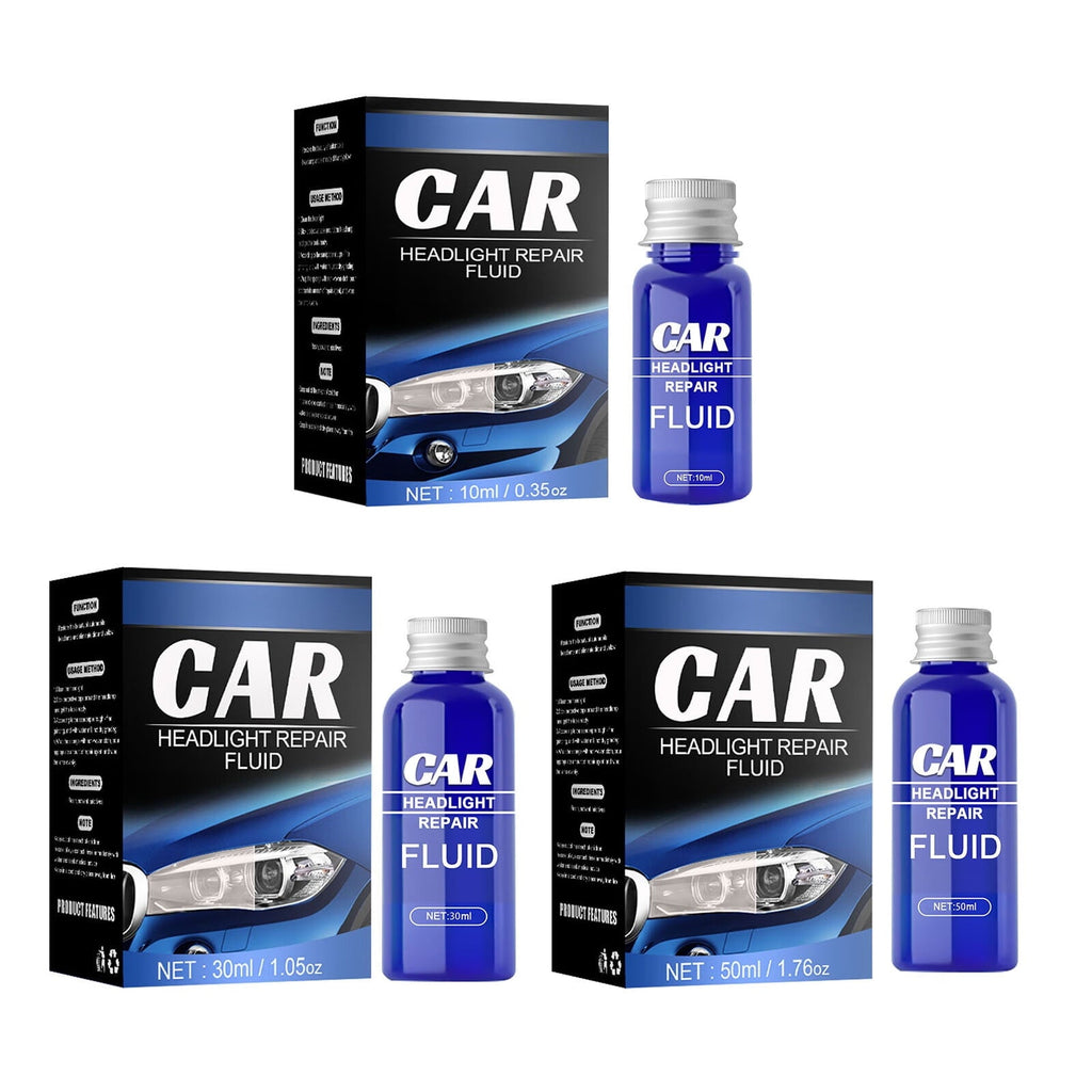 George Headlight Cleaner Headlight Kit Liquid Cleaning10/30/50ML Car Polish Renewals Headlight Cleaning Supplies Set Of Solution With Sponge CCoth